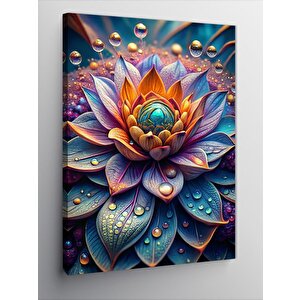 Kanvas Tablo Renkli Aloe Vera Bitkisi 50x70 cm