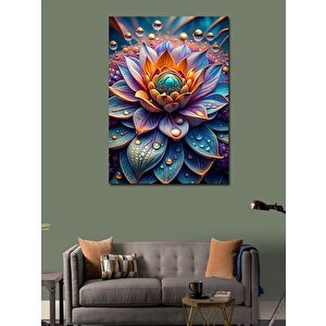 Kanvas Tablo Renkli Aloe Vera Bitkisi 50x70 cm