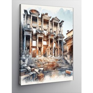 Kanvas Tablo Efes Celsus Kütüphanesi 100x140 cm