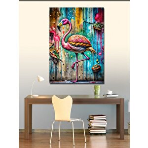 Kanvas Tablo Flamingo 100x140 cm