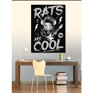 Kanvas Tablo Punkçı Fare Rats 100x140 cm
