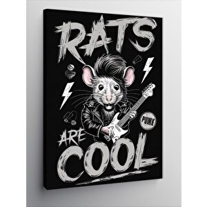 Kanvas Tablo Punkçı Fare Rats 50x70 cm