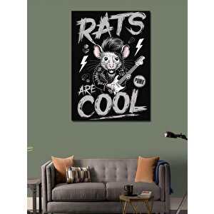 Kanvas Tablo Punkçı Fare Rats 50x70 cm