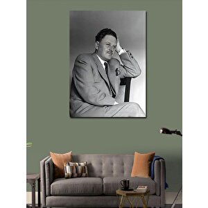 Kanvas Tablo Siyah Beyaz Nazım Hikmet 70x100 cm