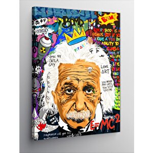 Kanvas Tablo Albert Einstein Pop Art 70x100 cm