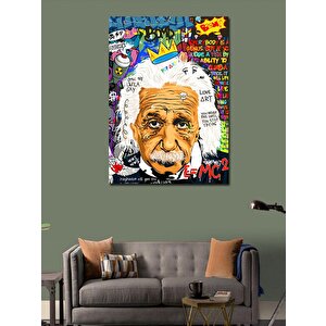 Kanvas Tablo Albert Einstein Pop Art 70x100 cm