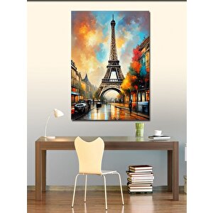 Kanvas Tablo Retro Eyfel Kulesi 50x70 cm