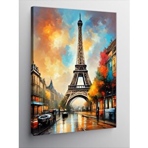 Kanvas Tablo Retro Eyfel Kulesi 70x100 cm