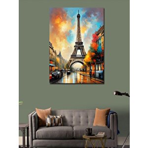 Kanvas Tablo Retro Eyfel Kulesi 70x100 cm