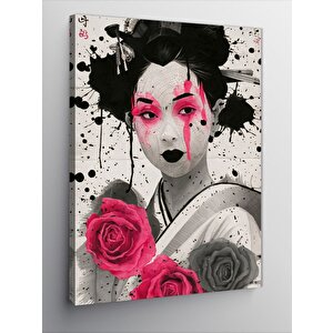 Kanvas Tablo Geyşa Japon Kadın 70x100 cm