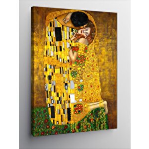 Kanvas Tablo Clint Öpücük 100x140 cm