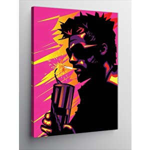 Kanvas Tablo Fight Club Dövüş Kulübü 100x140 cm