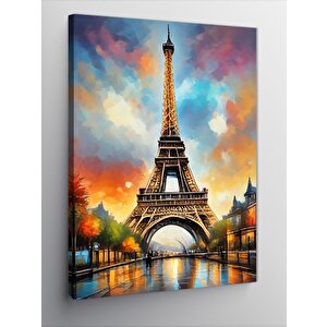 Kanvas Tablo Paris Eyfel Kulesi 100x140 cm