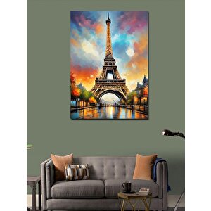 Kanvas Tablo Paris Eyfel Kulesi 100x140 cm