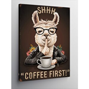 Kanvas Tablo Önce Kahve 50x70 cm