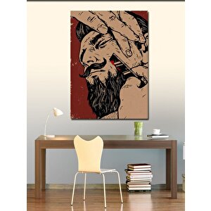 Kanvas Tablo Ustura İle Tıraş 70x100 cm