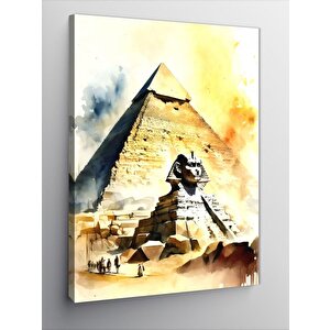 Kanvas Tablo Piramit Ve Sfenks 100x140 cm