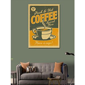 Kanvas Tablo Kahve Temalı 50x70 cm