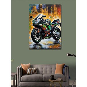 Kanvas Tablo Yarış Motosikleti 70x100 cm