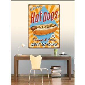 Kanvas Tablo Hot Dogs Temalı 100x140 cm