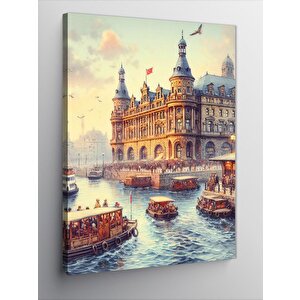 Kanvas Tablo Haydarpaşa Tren Garı 70x100 cm