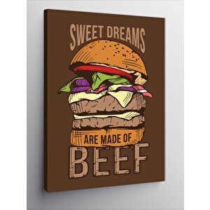 Kanvas Tablo Güzel Hayaller Biftek İle Yapılır