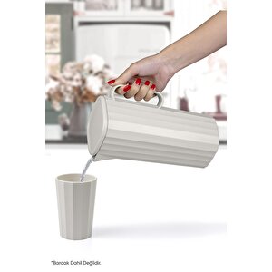 Coliseum Bej Kare Sürahi - 1800 Ml