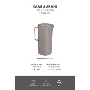 Coliseum Vizon Kare Sürahi - 1800 Ml