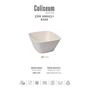 Coliseum Bej Çok Amaçlı Kase