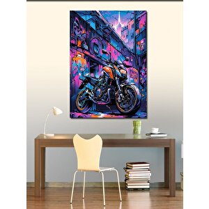 Kanvas Tablo Superbike Motosiklet 50x70 cm