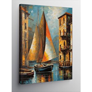 Kanvas Tablo Yelkenli Tekne 50x70 cm