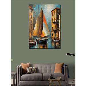 Kanvas Tablo Yelkenli Tekne 50x70 cm