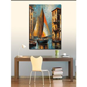 Kanvas Tablo Yelkenli Tekne 50x70 cm