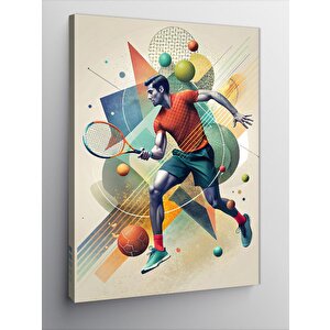 Kanvas Tablo Tenis Temalı 50x70 cm