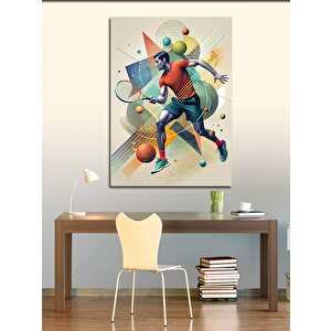 Kanvas Tablo Tenis Temalı 50x70 cm