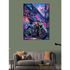 Kanvas Tablo Superbike Motosiklet 70x100 cm