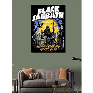 Kanvas Tablo Black Sabbath Müzik Grubu 100x140 cm