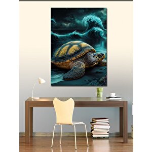 Kanvas Tablo Kumsaldaki Caretta Caretta 50x70 cm