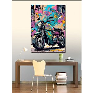 Kanvas Tablo Chopper Motosiklet 100x140 cm