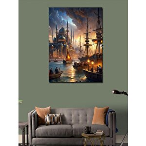 Kanvas Tablo Osmanlı Donanması 100x140 cm