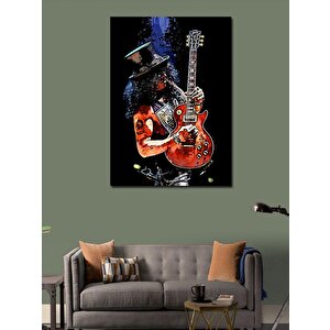 Kanvas Tablo Gitarist Slash 100x140 cm
