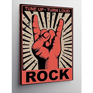Kanvas Tablo Rock Konser Afişi 100x140 cm