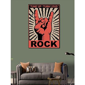 Kanvas Tablo Rock Konser Afişi 100x140 cm