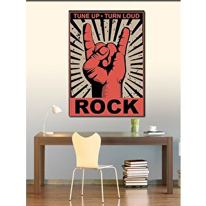 Kanvas Tablo Rock Konser Afişi 100x140 cm