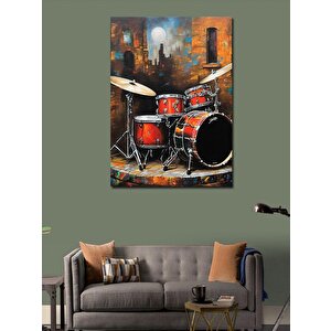 Kanvas Tablo Bateri Seti 70x100 cm
