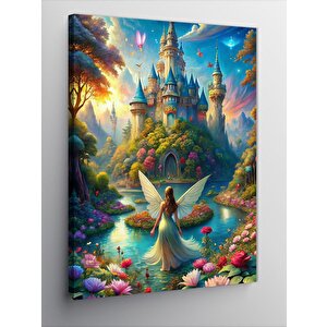Kanvas Tablo Şato Ve Peri Kızı 70x100 cm