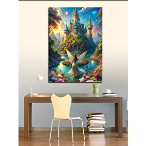 Kanvas Tablo Şato Ve Peri Kızı 100x140 cm