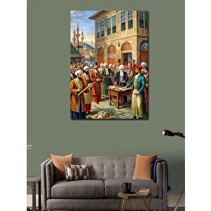 Kanvas Tablo Orta Çağ'da Osmanlı Bilgi Alışverişi 100x140 cm