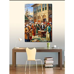 Kanvas Tablo Orta Çağ'da Osmanlı Bilgi Alışverişi 100x140 cm