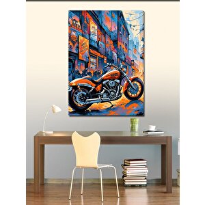 Kanvas Tablo Chopper Motosiklet 50x70 cm